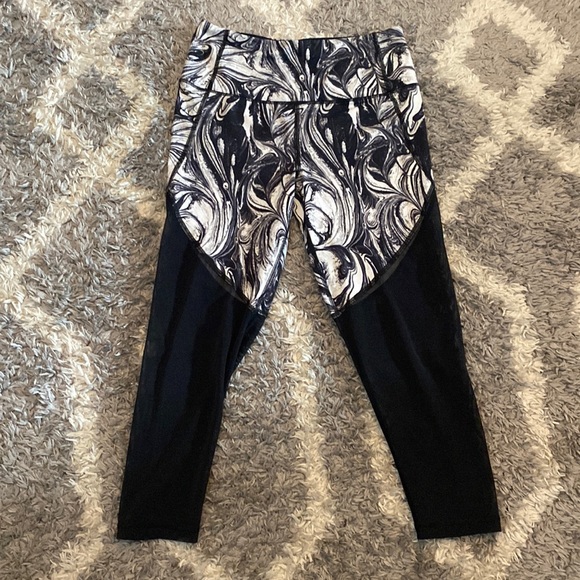 Black and white and mesh Victoria Secret leggings!! - Picture 1 of 5